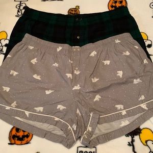 Gap Body Flannel PJ Shorts Bundle